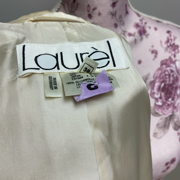 LAUREL by ESCADA Suit Blazer and Skirt 100% Wool - Picture 4 of 14